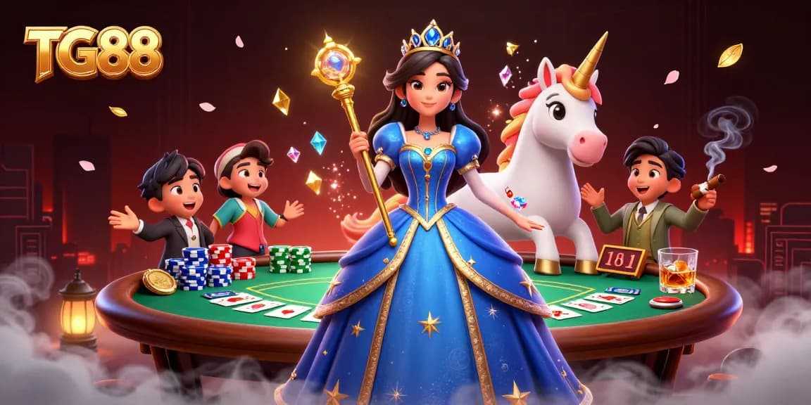 Play exciting Casino games like Poker at TG88 while enjoying a magical atmosphere.