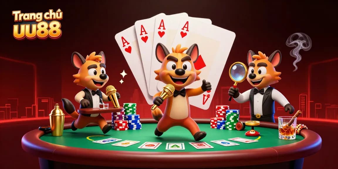Experience the vibrant energy of Trang chủ uu88 with a dynamic casino hyena scene.