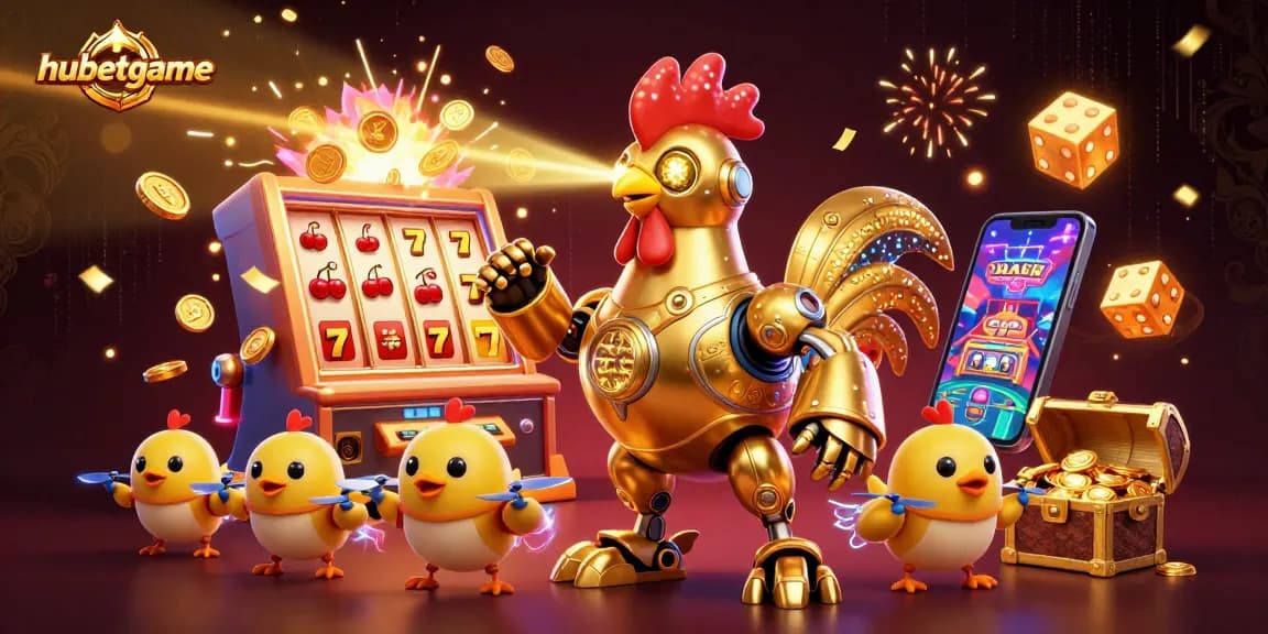 Experience the thrill of hubetgame with a vibrant 3D casino scene showcasing unique characters and dynamic gaming elements.