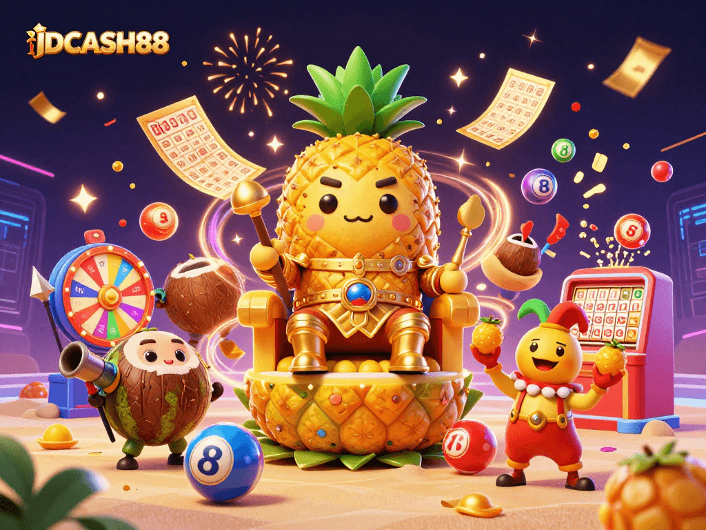 Engage with IDCASH88's thrilling casino action, featuring vibrant characters and dynamic elements.