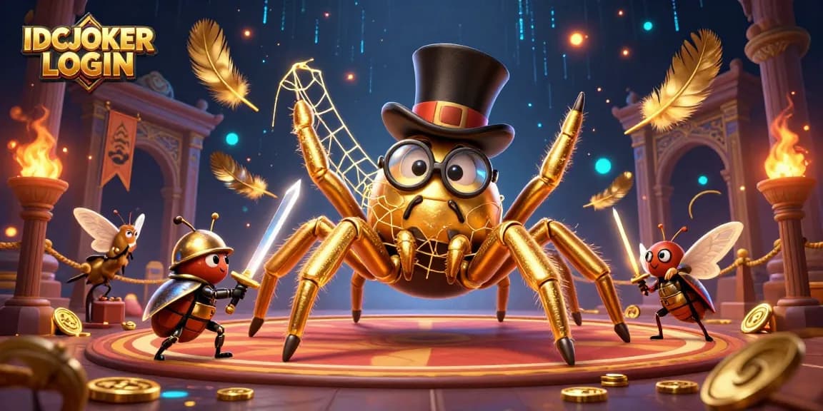 Engage with the thrilling world of IDCJOKER LOGIN, featuring vibrant characters and immersive casino elements.