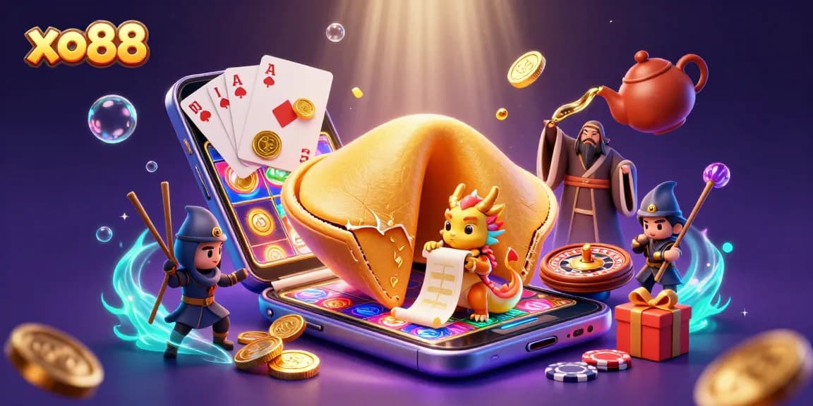 Try your luck at xo88 with vibrant slot games and fortune elements illustrated in rich detail.