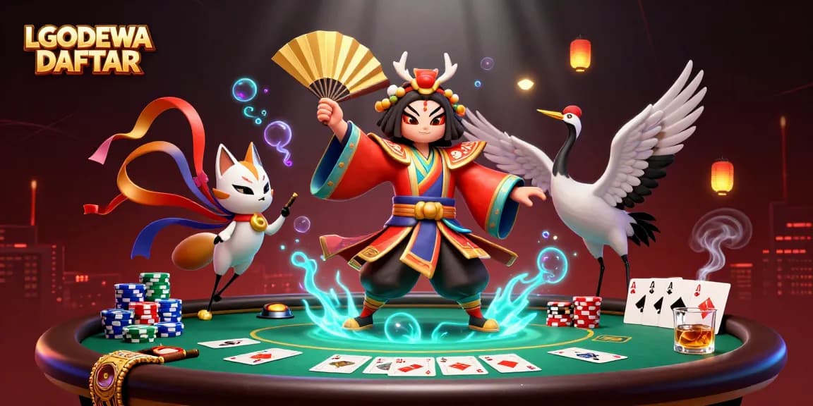 Play thrilling games with LGODEWA DAFTAR using poker chips and a dynamic gaming atmosphere.