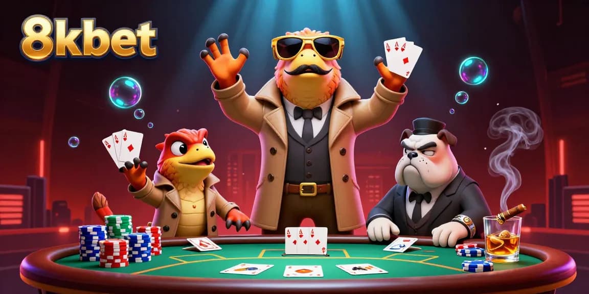 Bet on thrilling poker hands with 8xbet in a vibrant casino atmosphere.