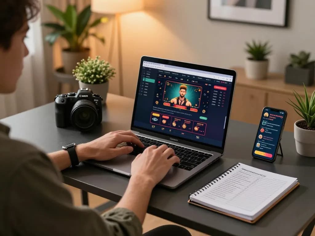 Engaging with liên hệ mm88 through online gaming setup and betting strategies in a cozy home