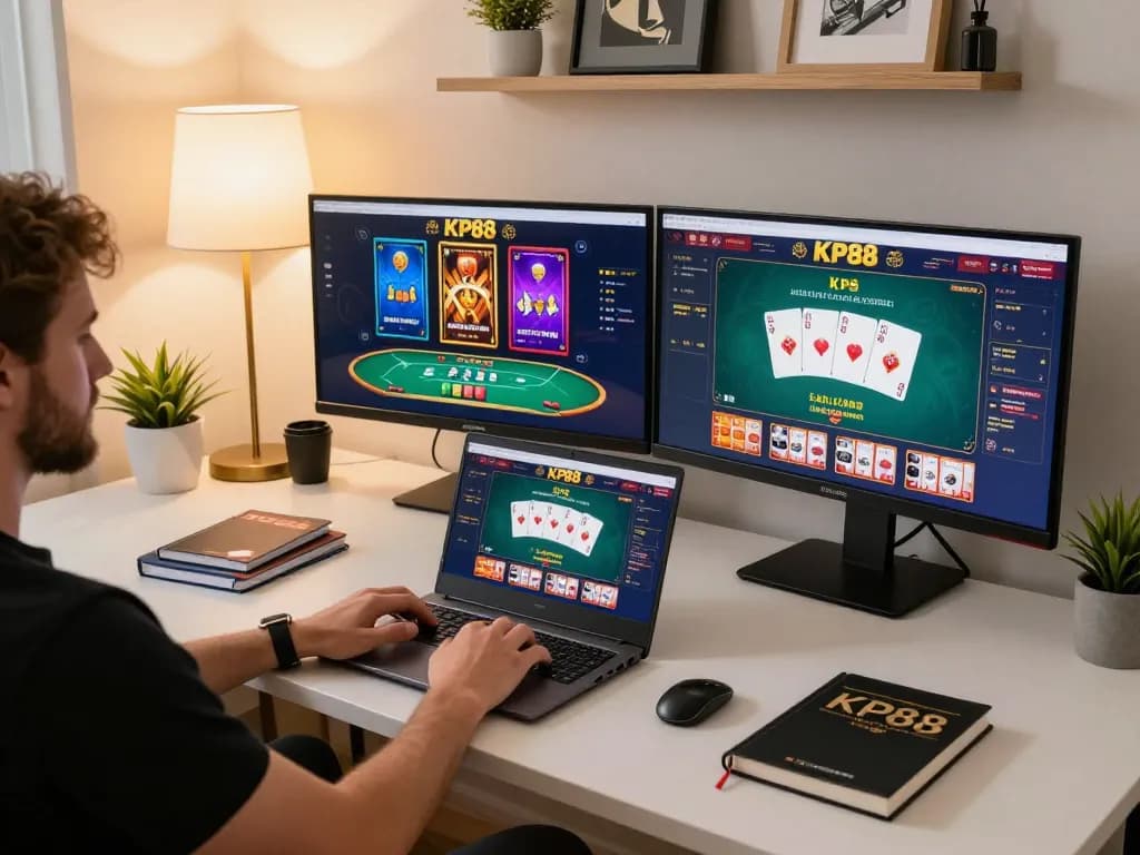 Discovering strategic online gameplay at KP88 with vibrant poker cards on screen