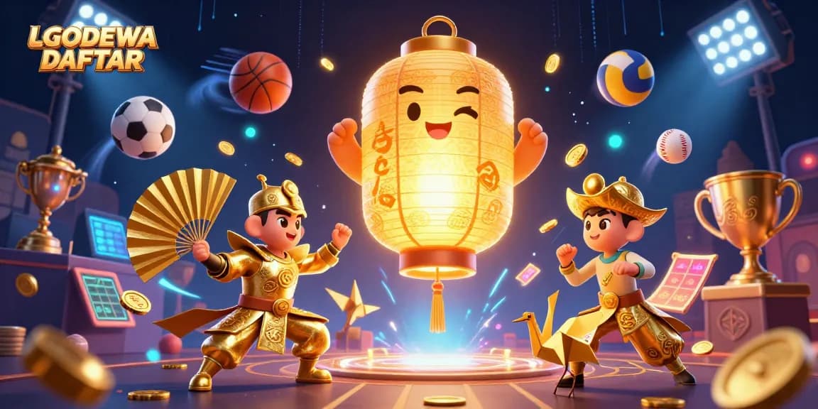 Experience thrilling gameplay at LGODEWA DAFTAR with vibrant casino scenes filled with dynamic 3D elements.