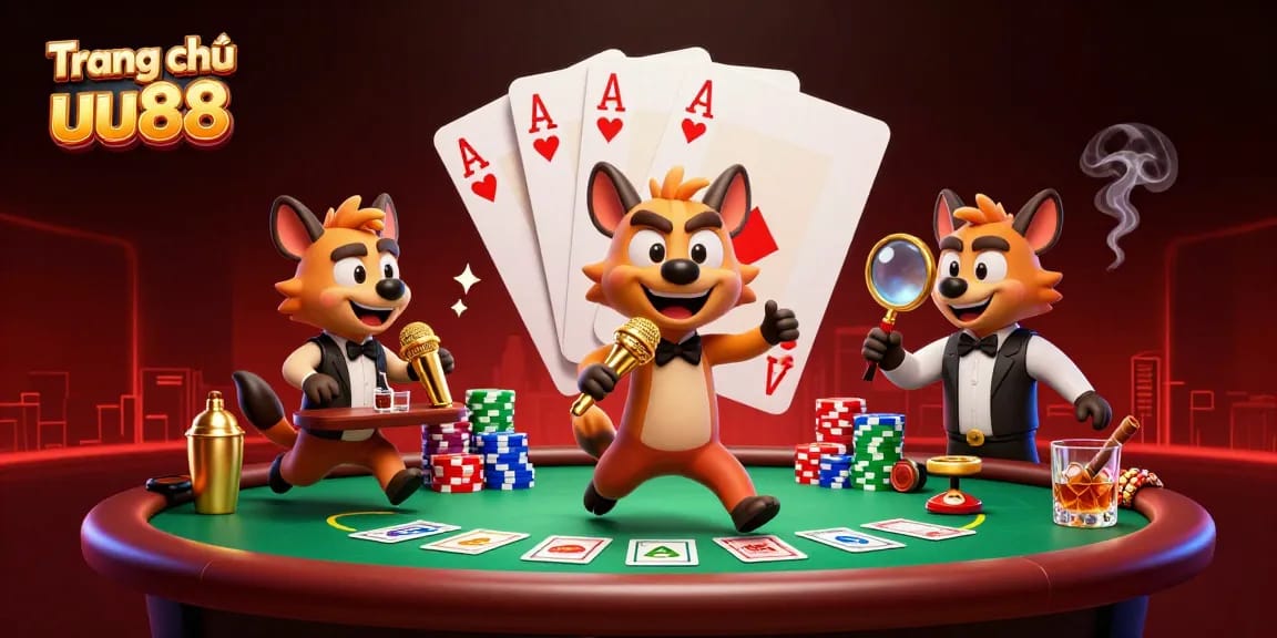 Experience the vibrant energy of Trang chủ uu88 with a dynamic casino hyena scene.