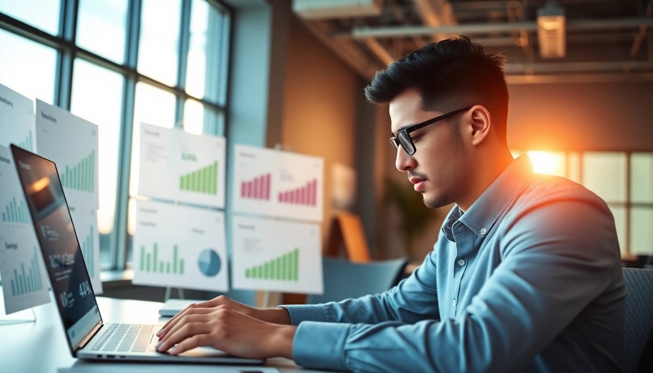 Craft an engaging hubspot marketing email with a strategic digital marketer in action.