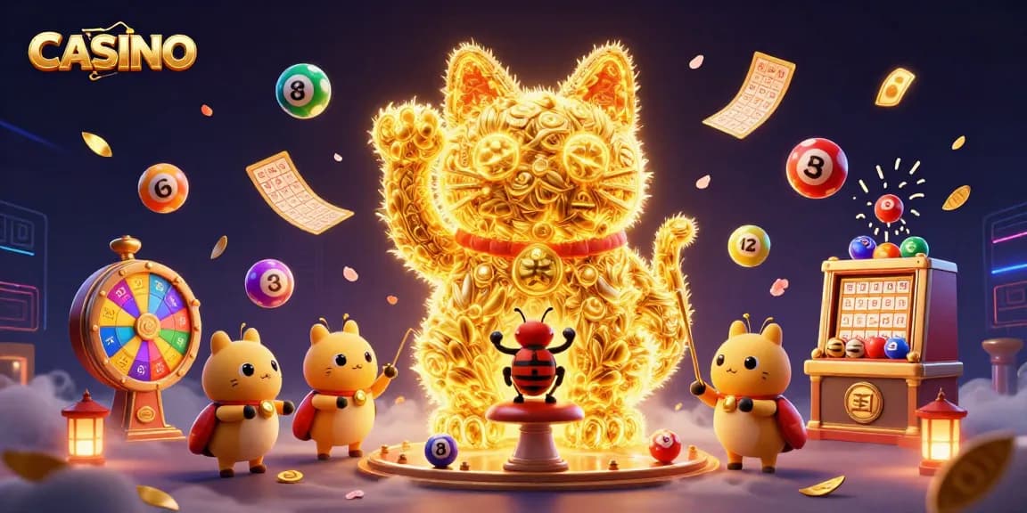 Engage with the dynamic world of CASINO through a colorful illustration of luck and excitement.