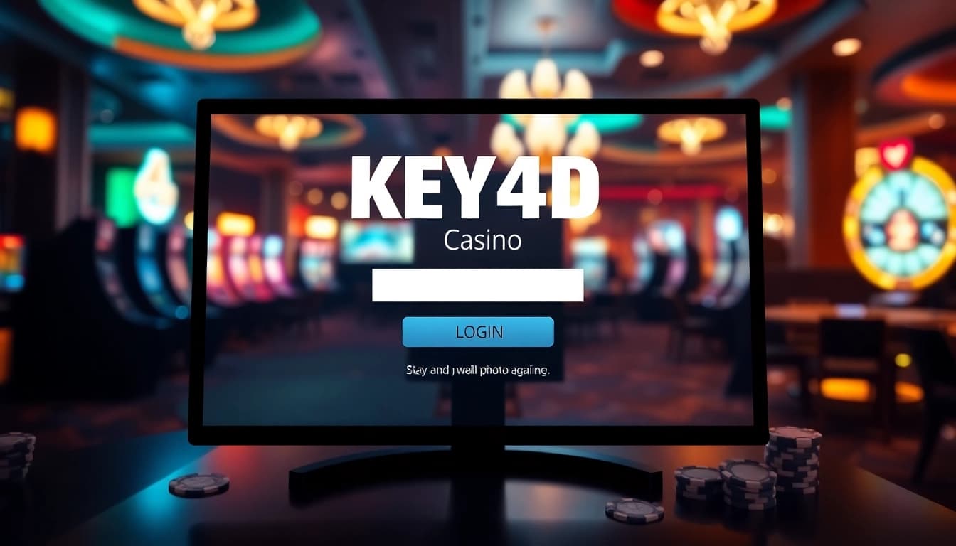 Login ke KEY4D LOGIN dengan desain modern dan kasino yang menarik.