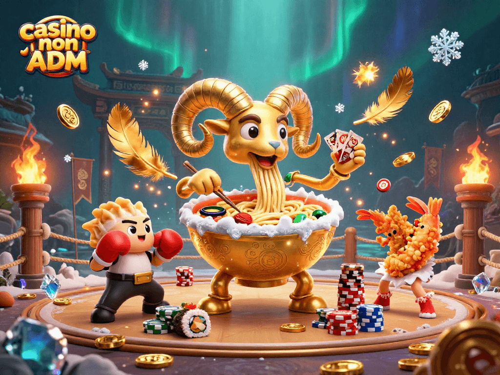 Giocatori di casino non ADM si sfidano in un'arena di gioco piena di azione e divertimento.
