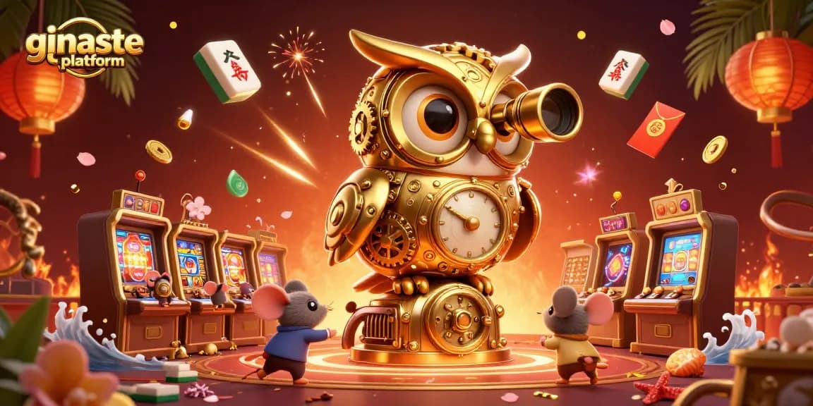 Experience thrilling gaming on the ginaste platform with a dynamic casino scene packed with excitement.