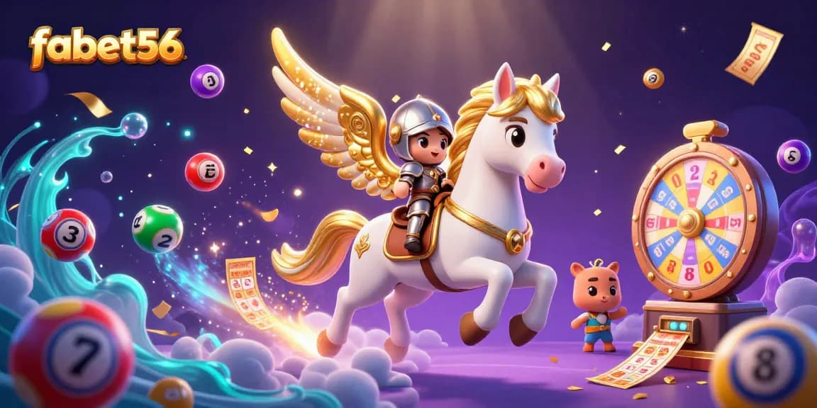 Experience thrilling fun with fabet56's vibrant lottery scene featuring dynamic elements and characters.