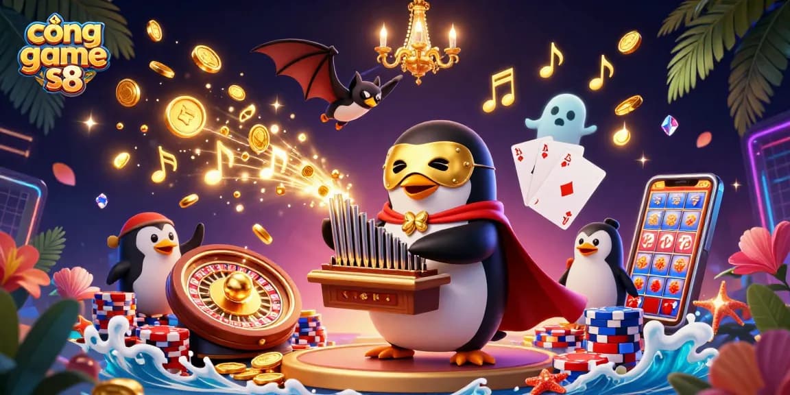 Spin and win with cổng game s8's vibrant casino scene showcasing excitement and rewards.