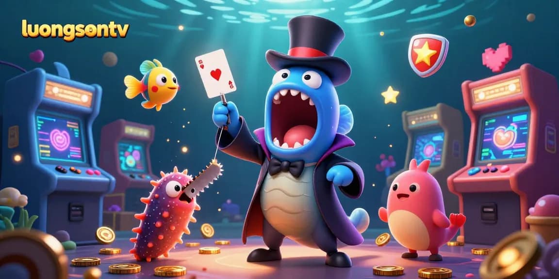 Experience thrilling gameplay with luongsontv featuring colorful casino elements and dynamic characters.