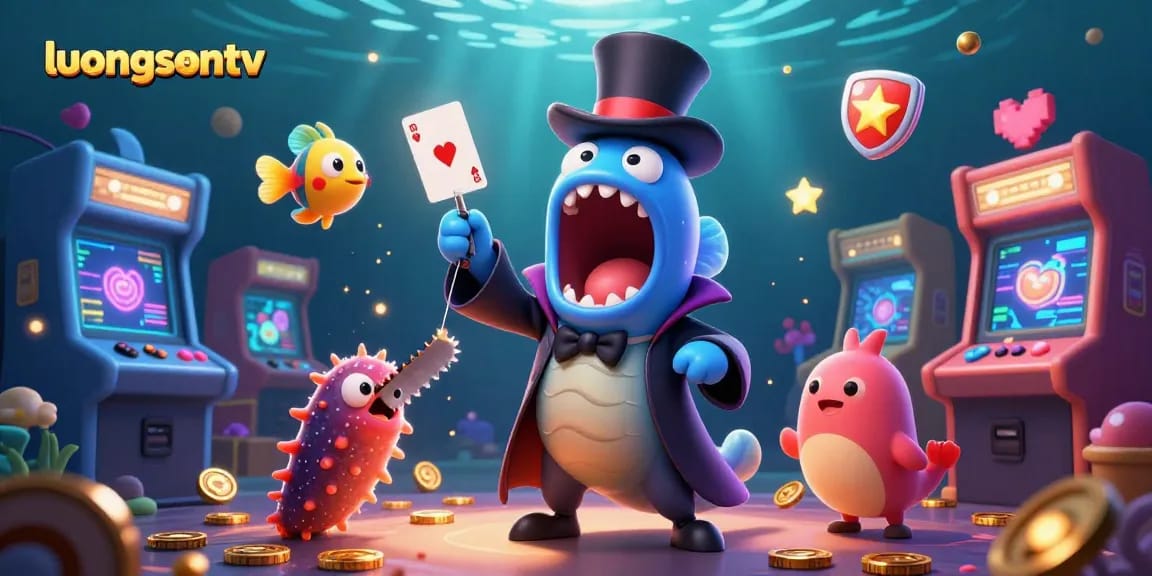 Experience thrilling gameplay with luongsontv featuring colorful casino elements and dynamic characters.