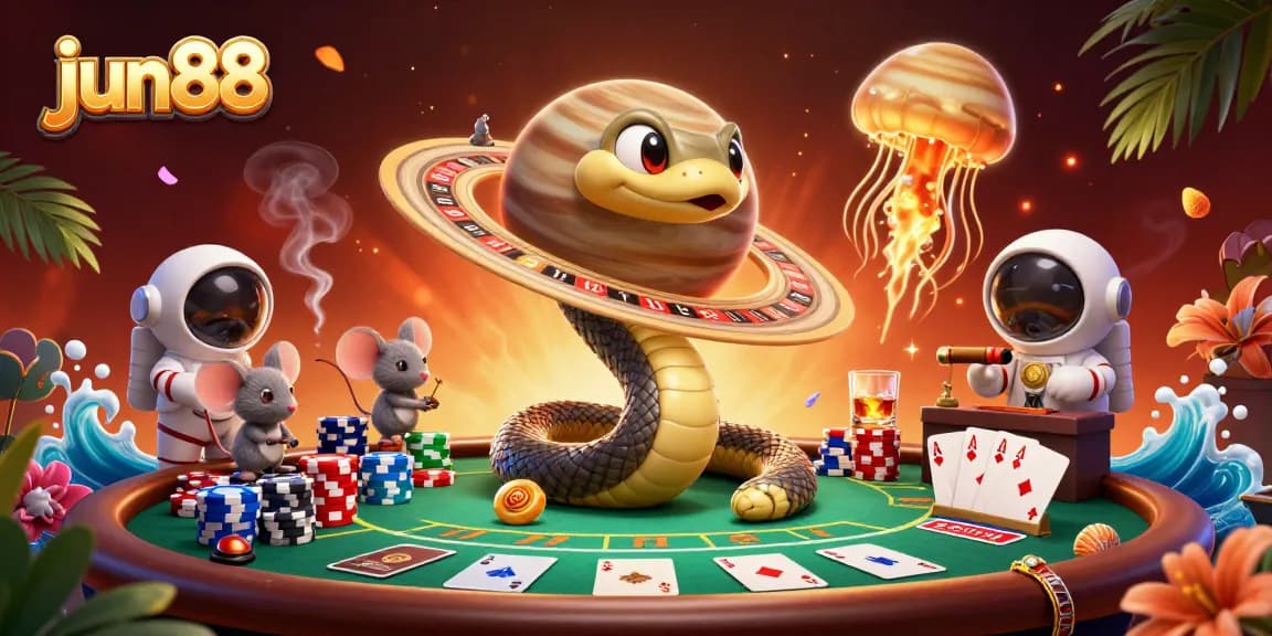 Experience thrilling bets at jun88 with astronauts wagering on a cosmic roulette wheel.