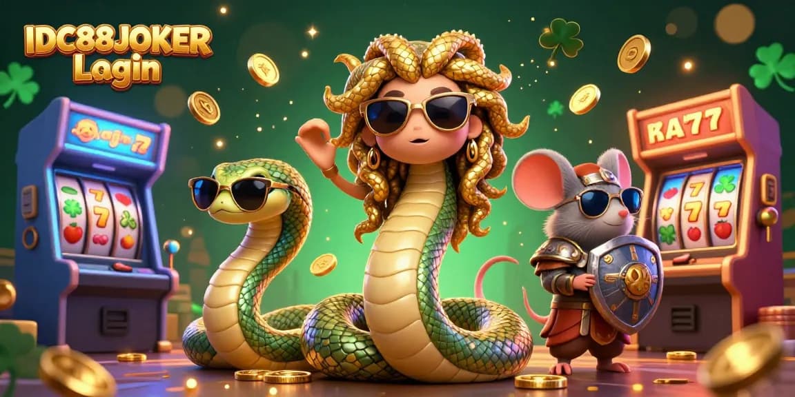 Spin the reels of chance with the IDC88JOKER Login, showcasing exciting gameplay and colorful casino elements.