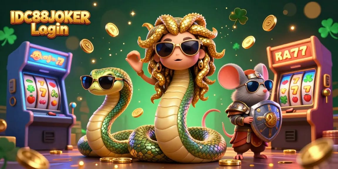 Spin the reels of chance with the IDC88JOKER Login, showcasing exciting gameplay and colorful casino elements.