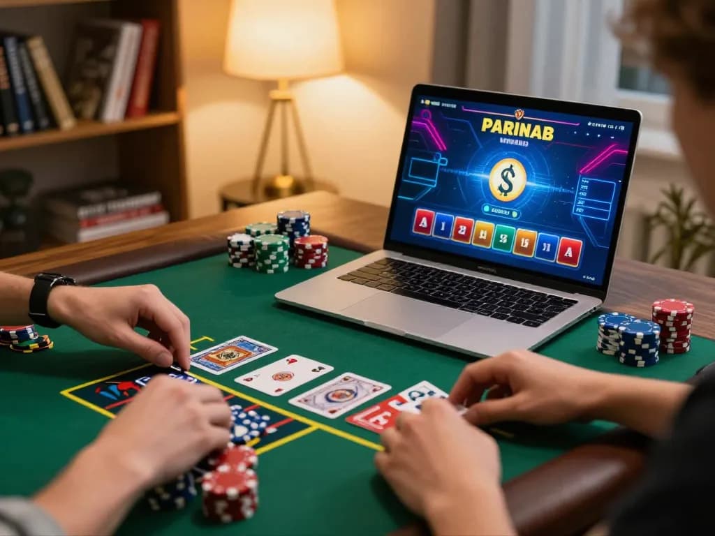 Player enjoying engaging live dealer blackjack on laptop while strategizing bankroll management with LC88