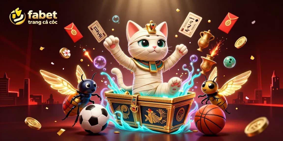Experience fabet trang cá cược with vibrant sports betting action in a lively casino illustration.