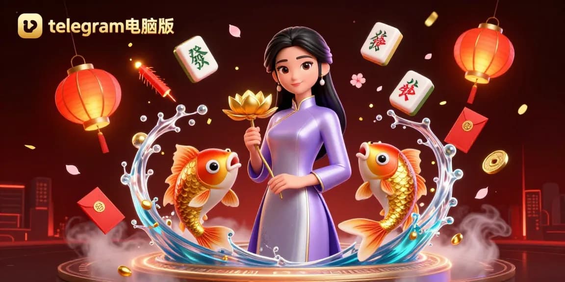 在充满活力的赌场主题数字插图中,享受桌面版telegram的沉浸式游戏体验。