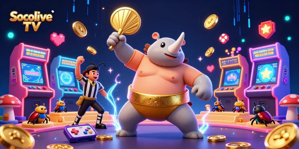 Socolive TV delivers high-energy gambling action with vibrant neon visuals and excitement.