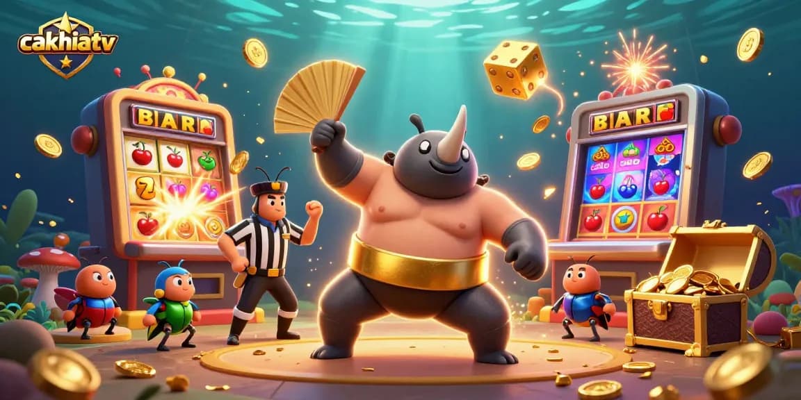 Experience the thrill of cakhiatv's live betting with vibrant graphics and engaging characters.