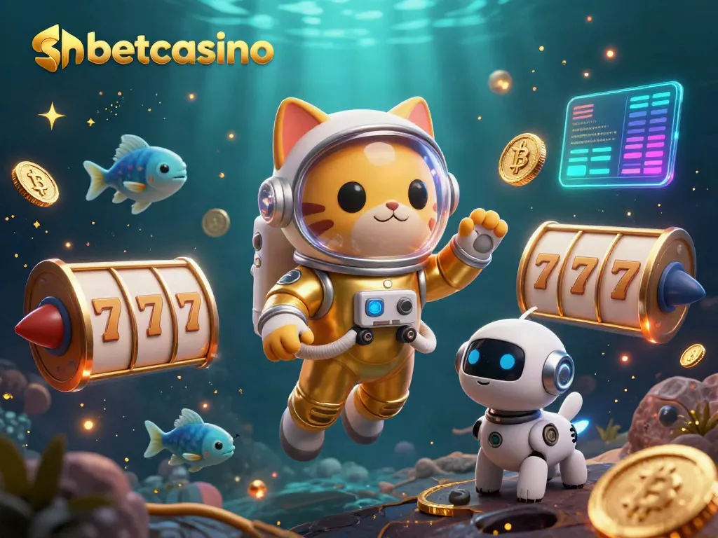Experience the excitement of shbetcasino in a rich, vibrant 3D illustration featuring unique casino elements.