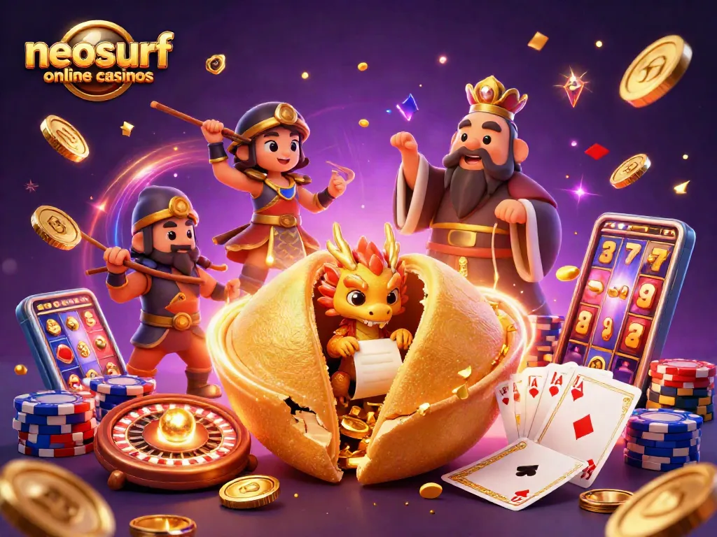 Engage with top neosurf online casinos featuring vibrant 3D characters and dynamic gambling elements.