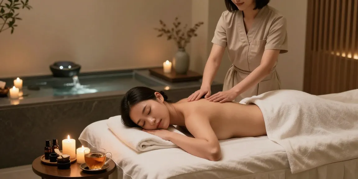 Luxurious 용산출장마사지 experience in a tranquil spa environment with calming elements