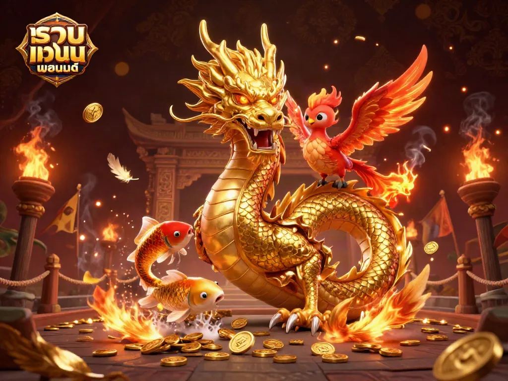 เล่นพนันที่รวม เว็บ พนัน ออนไลน์ ร่วมกับมังกรทองและนกฟีนิกซ์สุดน่ารัก