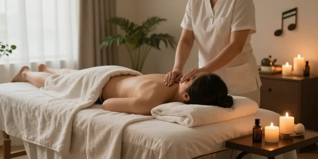 Experience soothing 인천출장안마 treatment in a serene home spa atmosphere.