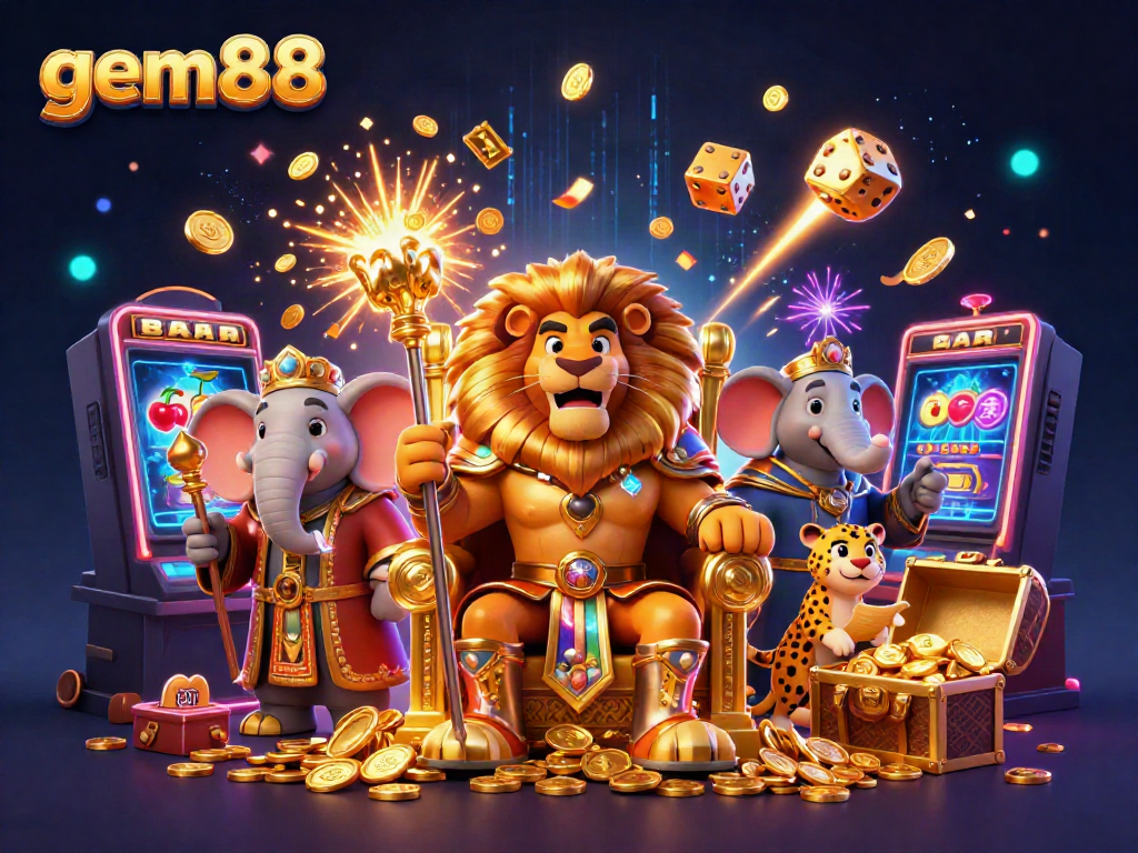 Experience thrilling moments at gem88 with the king, his advisor, and a messenger amidst a jackpot explosion!