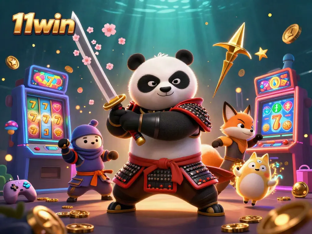 Experience the excitement of 11win with stunning casino-themed characters and vibrant game elements.