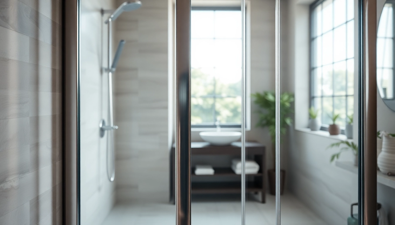 Corner shower screen frameless enhancing a modern bathroom's elegance and light.