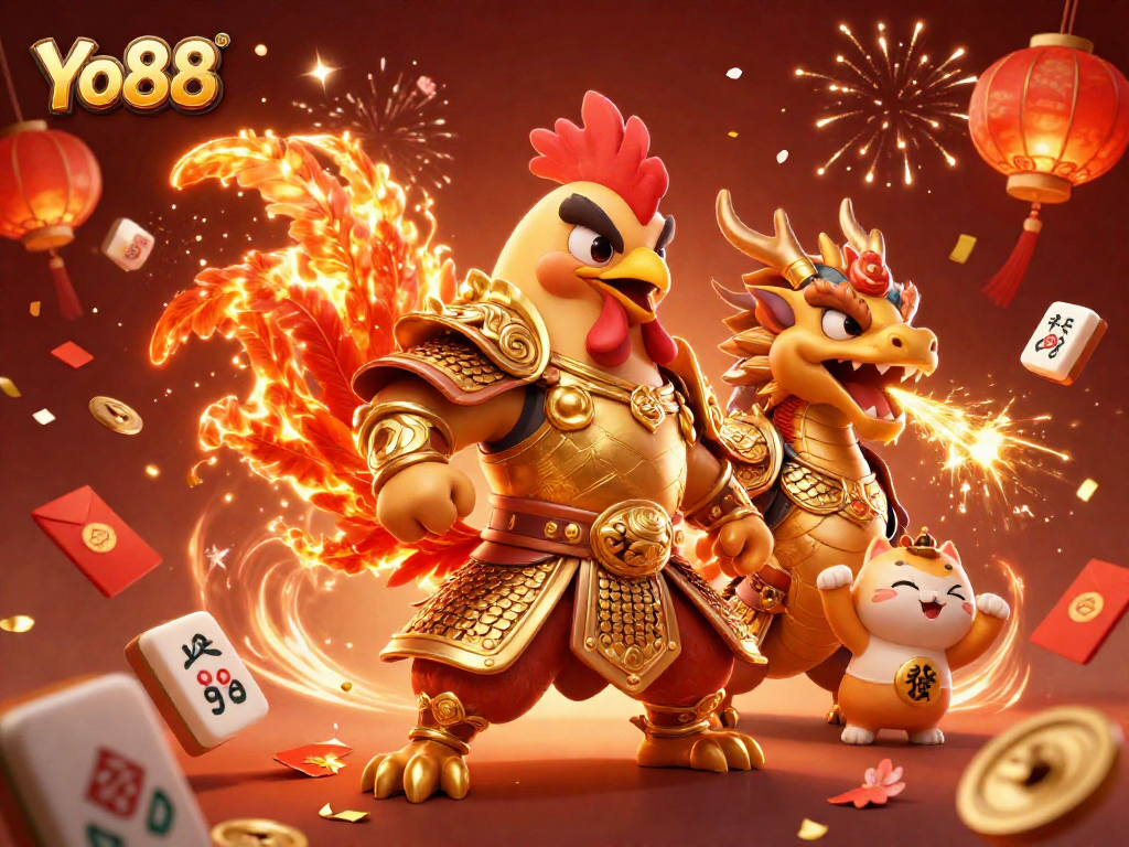 Experience thrilling gameplay at Yo88 with dynamic casino action and festive elements.