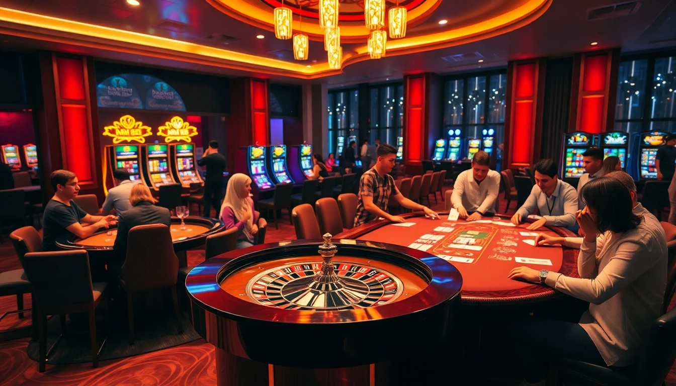 Experience the excitement of MM88 with live casino action featuring poker chips and roulette.