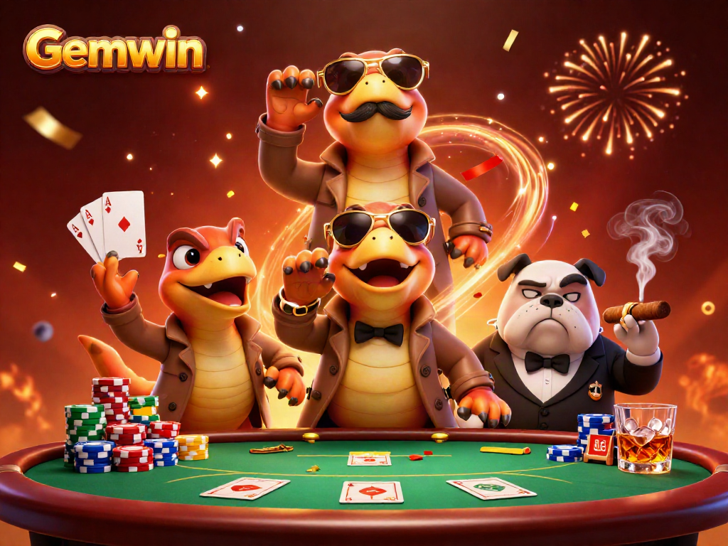 Engaging scene of Gemwin's raptors attempting VIP entry at a casino with vibrant gambling elements.