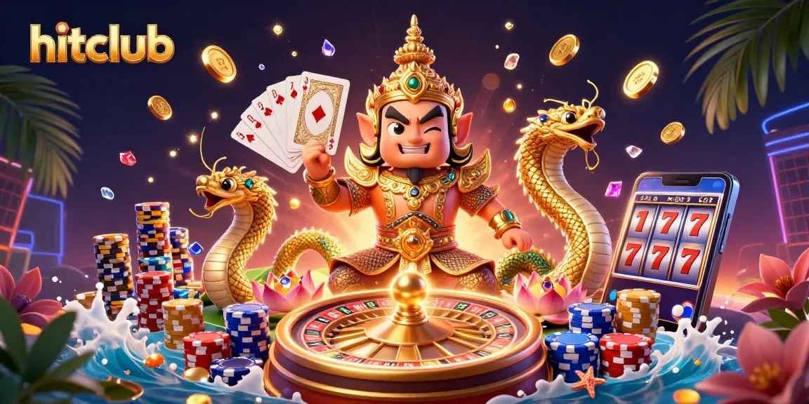 Hitclub showcases engaging casino action with vibrant characters and dynamic game elements.