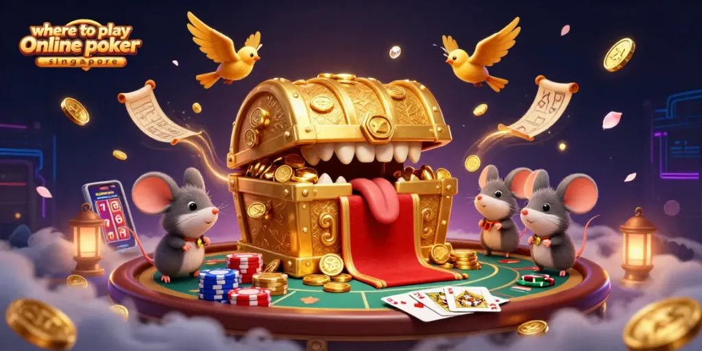 Play exciting poker games at where to play online poker singapore, featuring vibrant action and colorful chips.