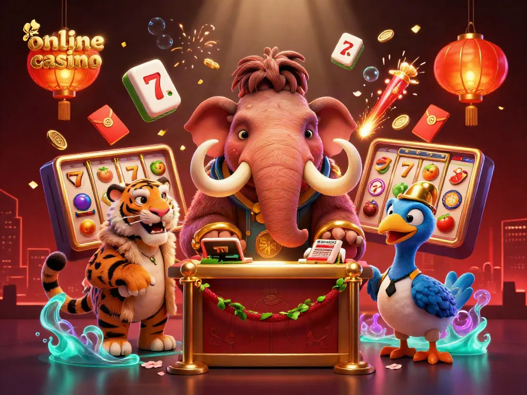 Visita il mondo degli online casino con una scena vivace e colori accattivanti.