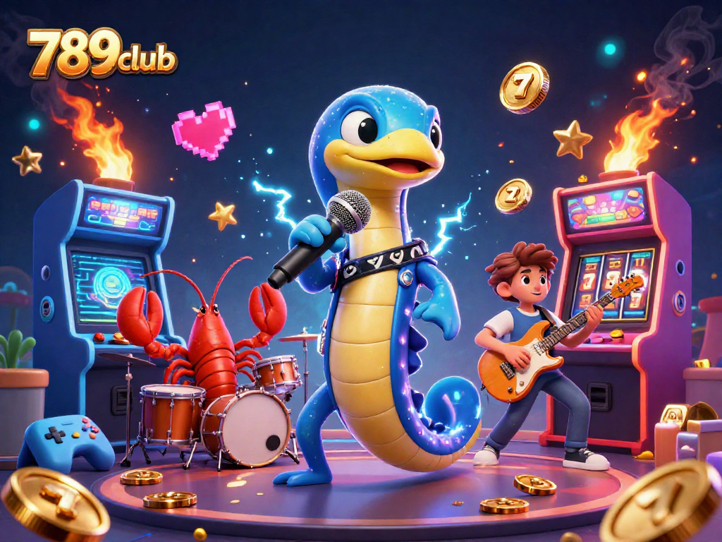 Experience the thrill of gaming with 789club in a vibrant underwater casino illustration.