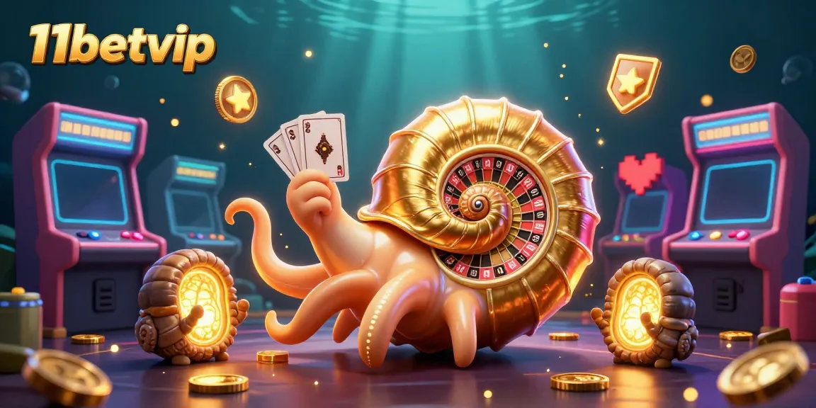 Experience thrilling gameplay with 11betvip’s casino illustration showcasing fun and dynamic gaming elements.