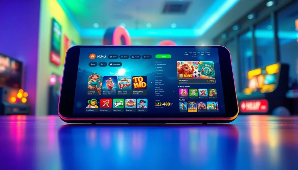 Experience engaging online gaming at NOHU with vibrant graphics and a user-friendly interface.