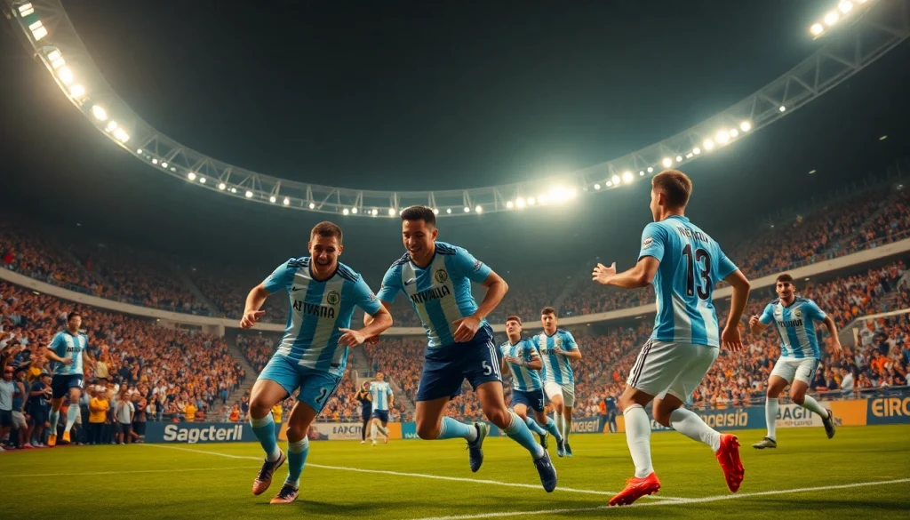 Exciting scene from the giải vô địch quốc gia argentina showcasing passionate fans and players.