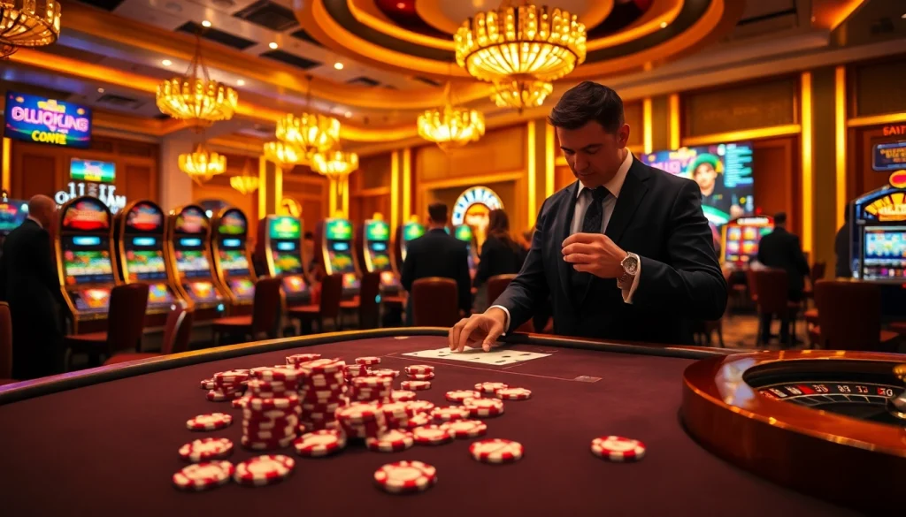 Experience live đá gà thomo excitement at an upscale casino table with vibrant betting chips.