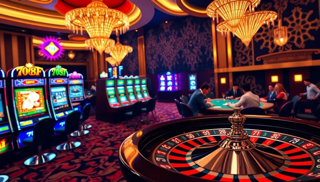 Experience thrilling gameplay at 789f with engaging slot machines and poker tables.